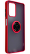TPU чохол накладка Matte Ring Magnit для ZTE Blade A72 червоний 90635 фото 1