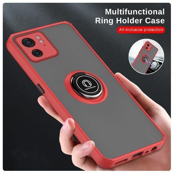TPU чохол накладка Matte Ring Magnit для Motorola Edge 40 жовтий 095097 фото