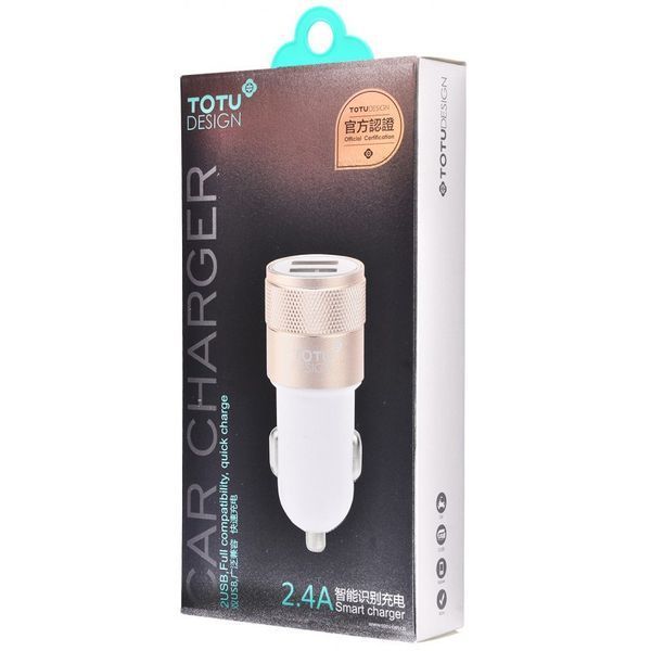 Автомобильная зарядка Totu СС03 2.4A 2USB ( 4 цвета) 16412 фото