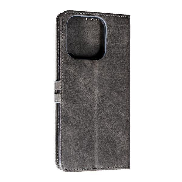 Чохол книжка Business book для Xiaomi Redmi 12C (наредмі 12ц) сірий 088228 фото