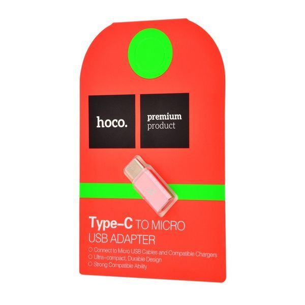 Переходник OTG Hoco с Micro на Type-C 90043 фото