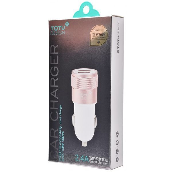 Автомобильная зарядка Totu СС03 2.4A 2USB ( 4 цвета) 16412 фото
