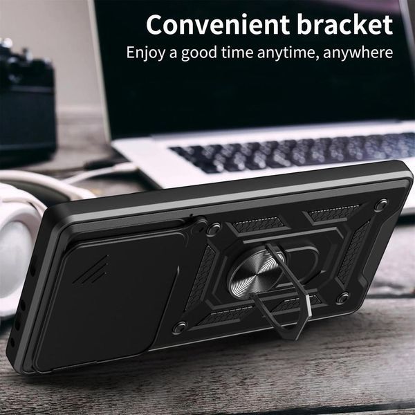 PC + TPU чехол Camshield armor для Xiaomi 15T Pro / красный 100675 фото