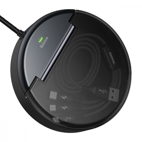 USB кабель Baseus Car Sharing Station 3-in-1 Cable (черный и красный) 80635 фото