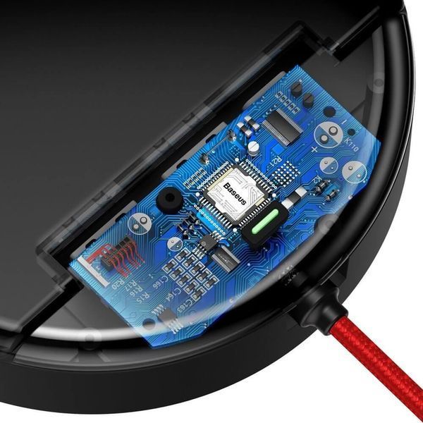 USB кабель Baseus Car Sharing Station 3-in-1 Cable (черный и красный) 80635 фото
