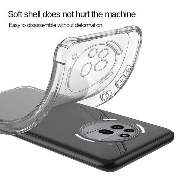 Противоударный чехол WXD для Nothing Phone (3a) Pro / прозрачный 098877 фото