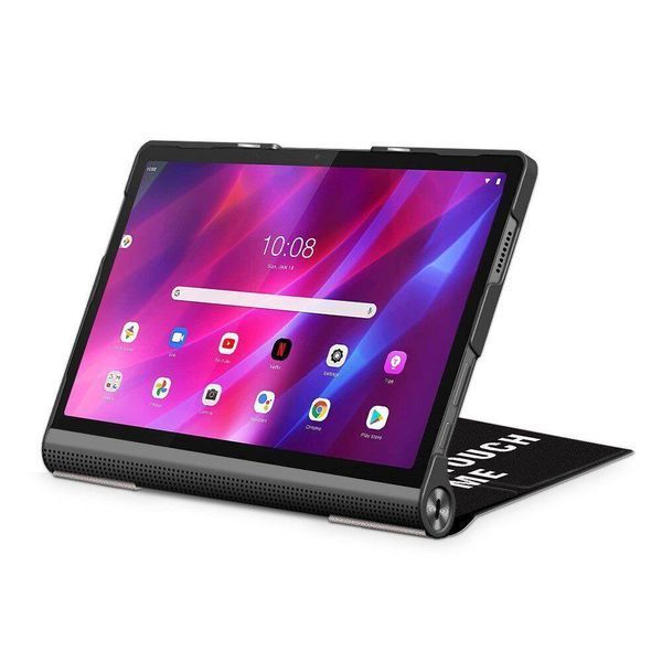 Шкіряний чохол книжка Crazy Horse для Lenovo Yoga Tab 11 graffiti 093965 фото
