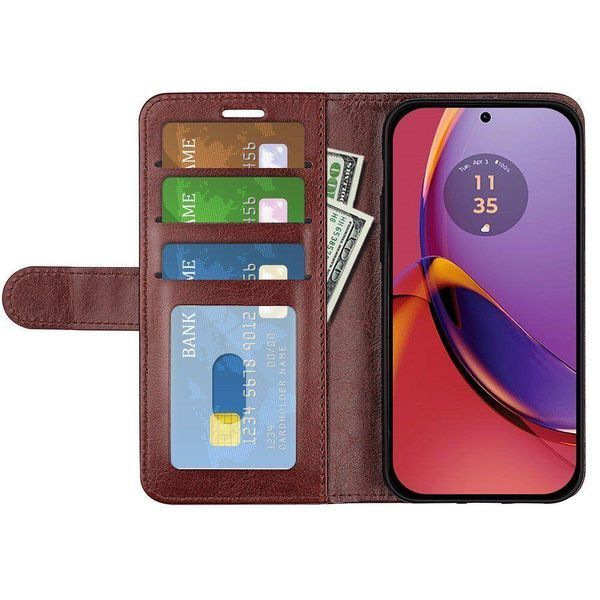 Чохол книжка Book case для Motorola G84 / коричневий 093321 фото