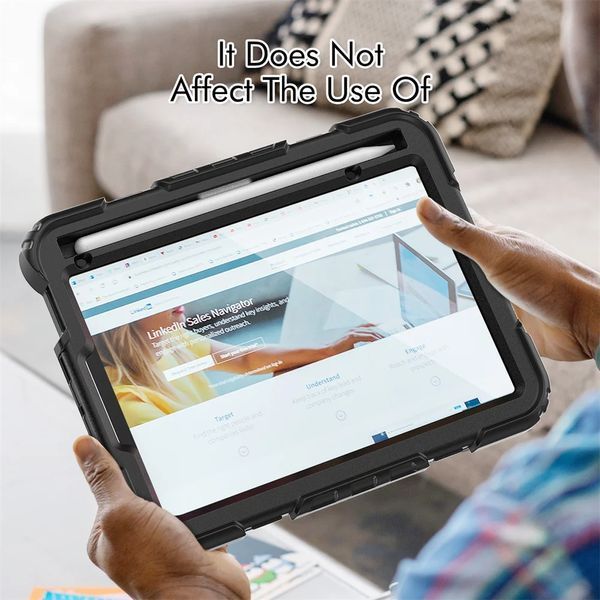 PC + TPU чохол Armor Cover Tablet на iPad Air 11 (2024) / чорний 097533 фото