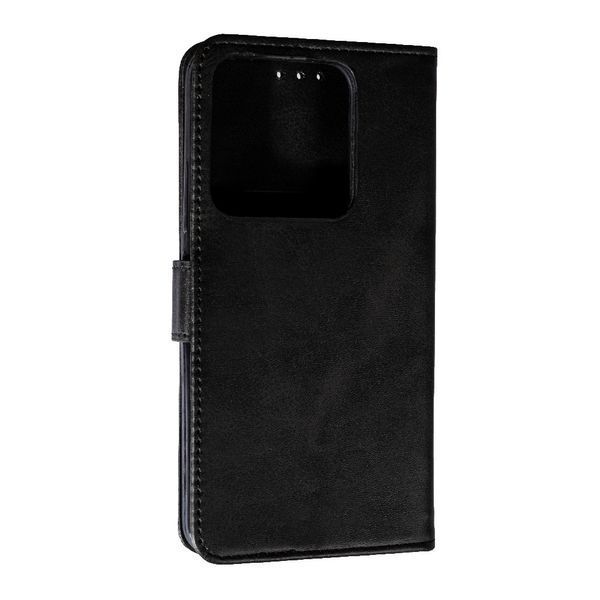 Кожаный чехол книжка Business book на Xiaomi 14 черный 097022 фото