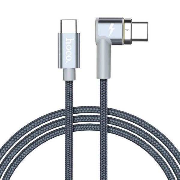 USB кабель Hoco U40C Angled Magnetic Type-C Cable 87W (1.8m) 16474 фото