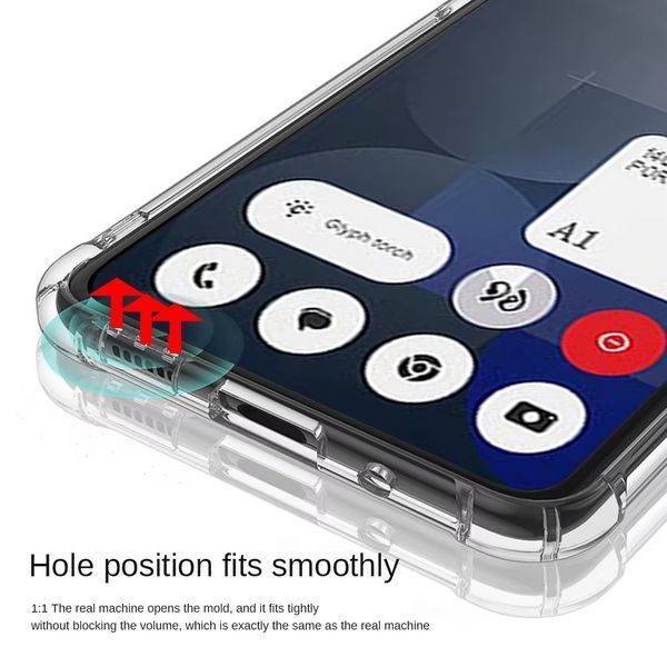 Противоударный чехол WXD для Nothing Phone (3a) Pro / прозрачный 098877 фото