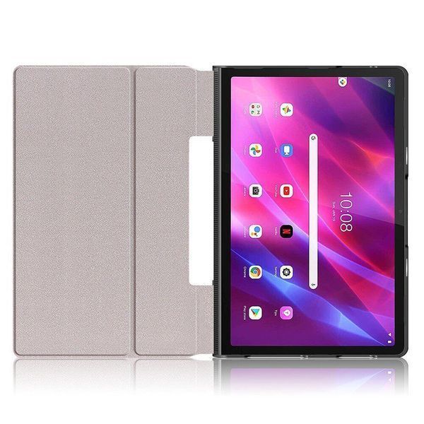 Шкіряний чохол книжка Crazy Horse для Lenovo Yoga Tab 11 graffiti 093965 фото