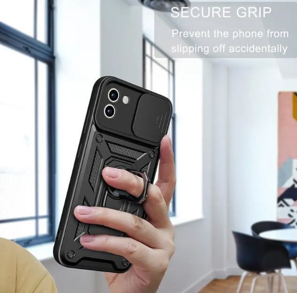 PC + TPU чохол Armor Camshield для Samsung Galaxy A05 / зелений 094047 фото