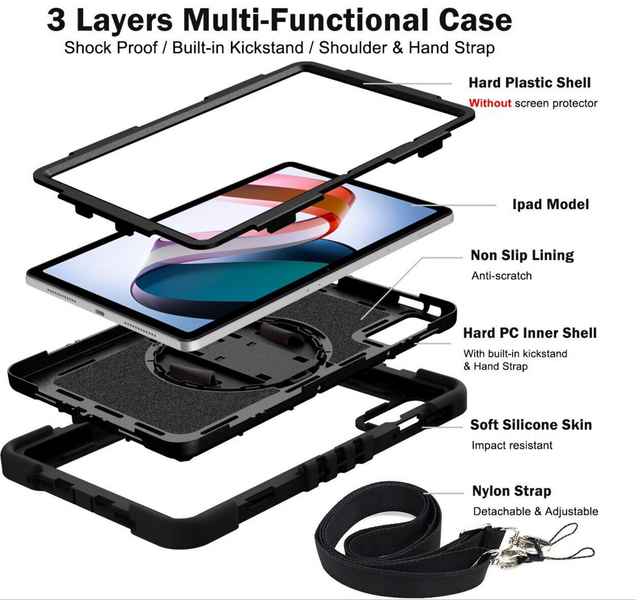Чохол Carbon Armor Cover Tablet на Samsung Tab A8 (X200 X205) чорний 089940 фото