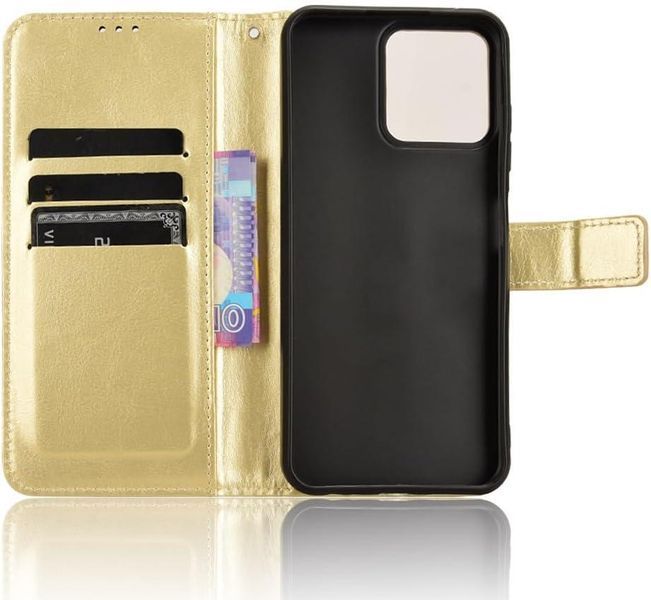 Чохол книжка Book case для ZTE Blade V50 Design золотистий 094919 фото