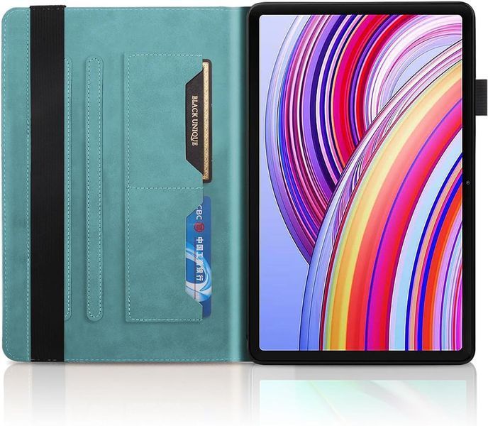 Чохол книжка Wood book на планшет Xiaomi Redmi Pad 2 (11") / блакитний 099986 фото
