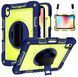 PC + TPU чохол Carbon Armor Cover Tablet на Samsung Galaxy Tab S9 FE (10.9") / синій +зелений 097688 фото 1