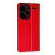 Шкіряний чохол-книжка Fibra case на Xiaomi Redmi Note 13 Pro Plus (5G) / червоний 095884 фото 2