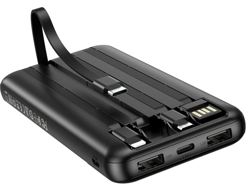 Повербанк Power Bank Borofone BJ20 10000 mAh черный и белый 086569 фото