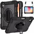 PC + TPU чехол Carbon Armor Cover Tablet на Apple iPad Mini 6 (8.3") /черный