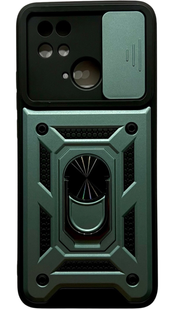 PC + TPU чехол Camshield armor на Xiaomi Redmi 10C / серо-зеленый 086018 фото