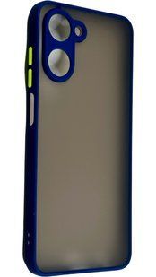 TPU чехол накладка Matte Color Case для Realme 10 4G синий 92648 фото