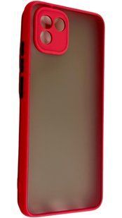 TPU чохол накладка Matte Color Case для Samsung Galaxy A03 червоний 092598 фото