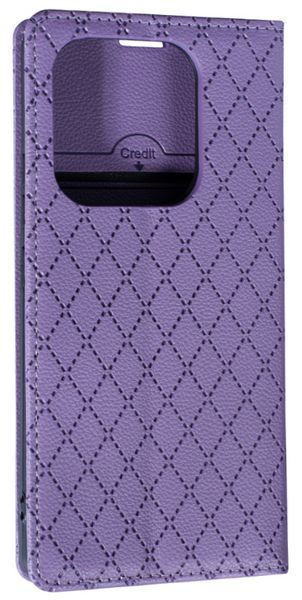 Чохол книжка Deluxe на Xiaomi Redmi Note 14 (4G) / фіолетовий 203268 фото