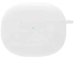 Силиконовый чехол с карабином для Xiaomi Redmi Buds 4 Pro (на бадс 4 про) белый 87417 фото