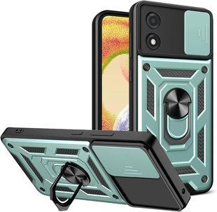 PC + TPU чехол Camshield armor для Motorola Moto G04 / зеленый 095724 фото