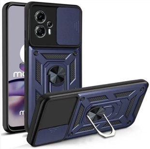 PC + TPU чохол Camshield armor для Motorola G14 / синій 092098 фото