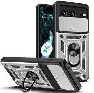 PC + TPU чохол Camshield armor для Google Pixel 8 / сріблястий 094605 фото