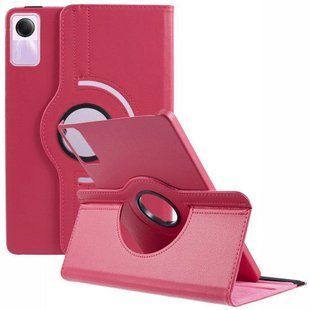 Кожаный чехол книжка 360 на Xiaomi Redmi Pad SE (11") / малиновый 093010 фото