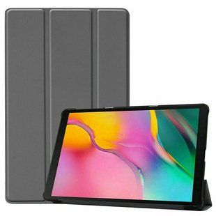 Кожаный чехол книжка Crazy Horse на планшет Samsung Galaxy Tab A7 10.4" (T500 / T505) / серый 100559 фото