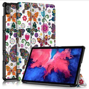 Шкіряний чохол книжка Crazy Horse для Lenovo Tab P11 Plus (11") / butterfly 093918 фото