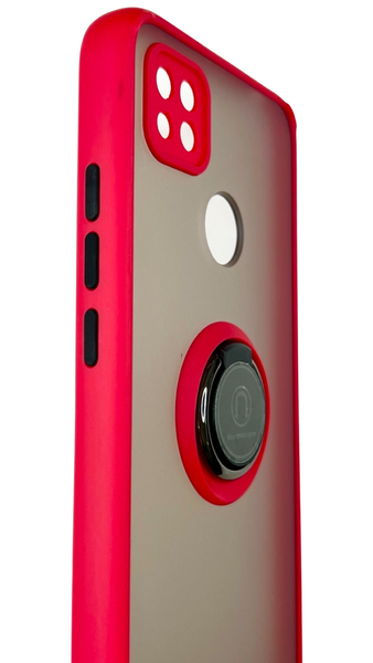 TPU чохол накладка Matte Ring Magnit для Xiaomi Redmi 10A (наредмі 10а) червоний 085630 фото