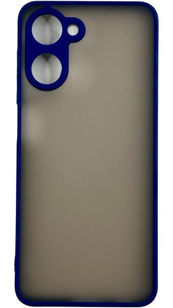 TPU чохол накладка Matte Color Case для Realme 10 4G синій 92648 фото