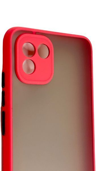 TPU чохол накладка Matte Color Case для Samsung Galaxy A03 червоний 092598 фото