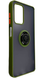TPU чохол накладка Matte Ring Magnit для ZTE Blade A72 св.зелений 90636 фото 1