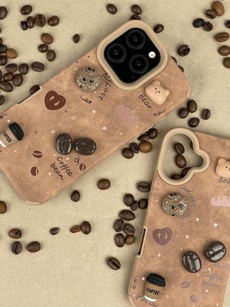 Силиконовый 3D чехол Coffee для iPhone 14 Pro / коричневый 202800 фото