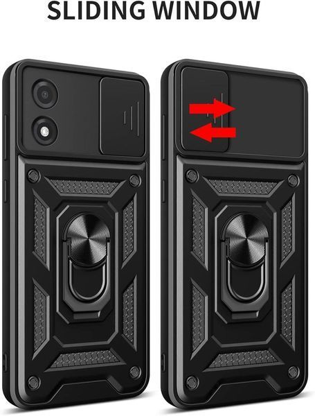 PC + TPU чохол Camshield armor для Motorola Moto G04 / зелений 095724 фото
