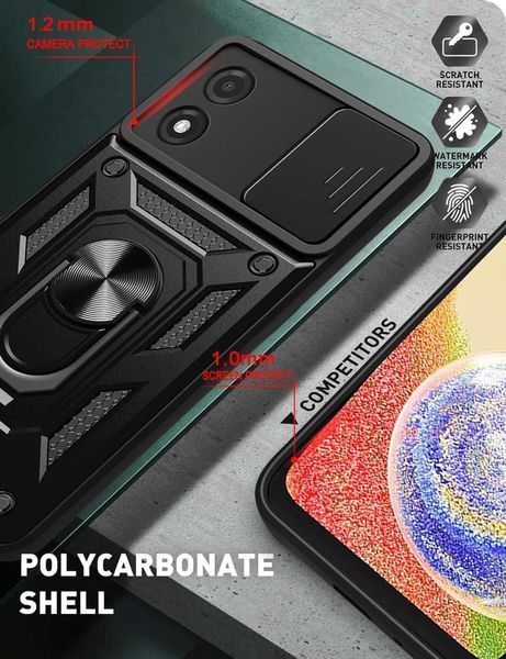 PC + TPU чохол Camshield armor для Motorola Moto G04 / зелений 095724 фото