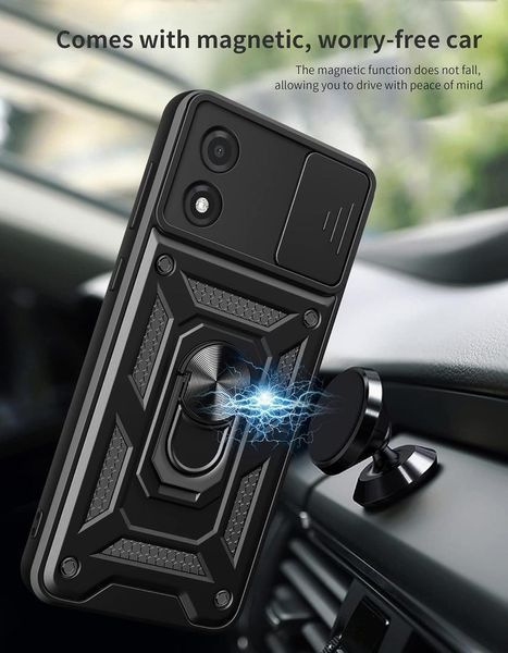 PC + TPU чохол Camshield armor для Motorola Moto G04 / зелений 095724 фото