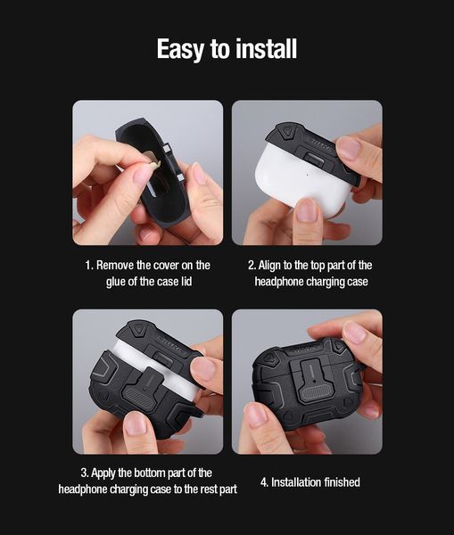 Противоударный Bounce Pro Case Nillkin для AirPods Pro 2 красный 090102 фото