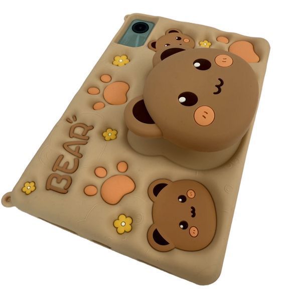 Чехол Bear case на планшет Xiaomi Redmi Pad SE (11") / бежевый (с ремешком) 098745 фото
