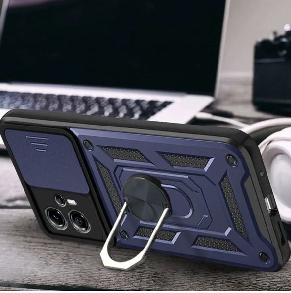 PC + TPU чохол Camshield armor для Motorola G14 / синій 092098 фото