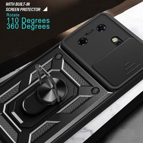 PC + TPU чохол Camshield armor для Tecno Pova 5 / синій 094592 фото