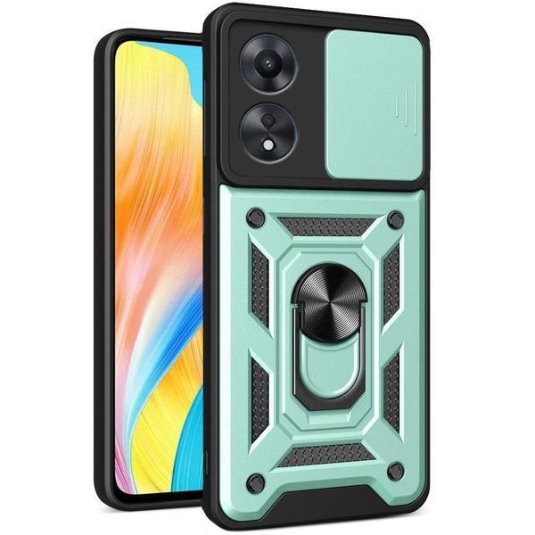 PC + TPU чохол Camshield armor для OPPO A38 (CPH2579) / зелений 093600 фото