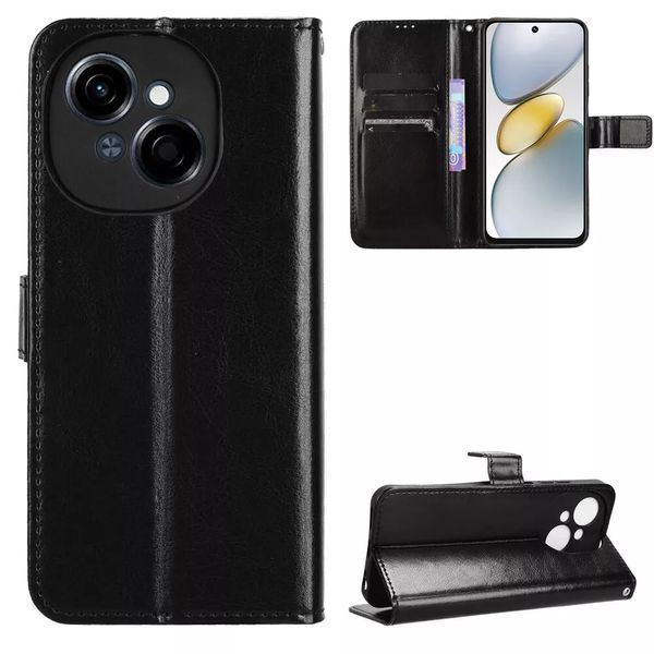 Чехол книжка Book case для Tecno Spark Go 1 / черный 097885 фото